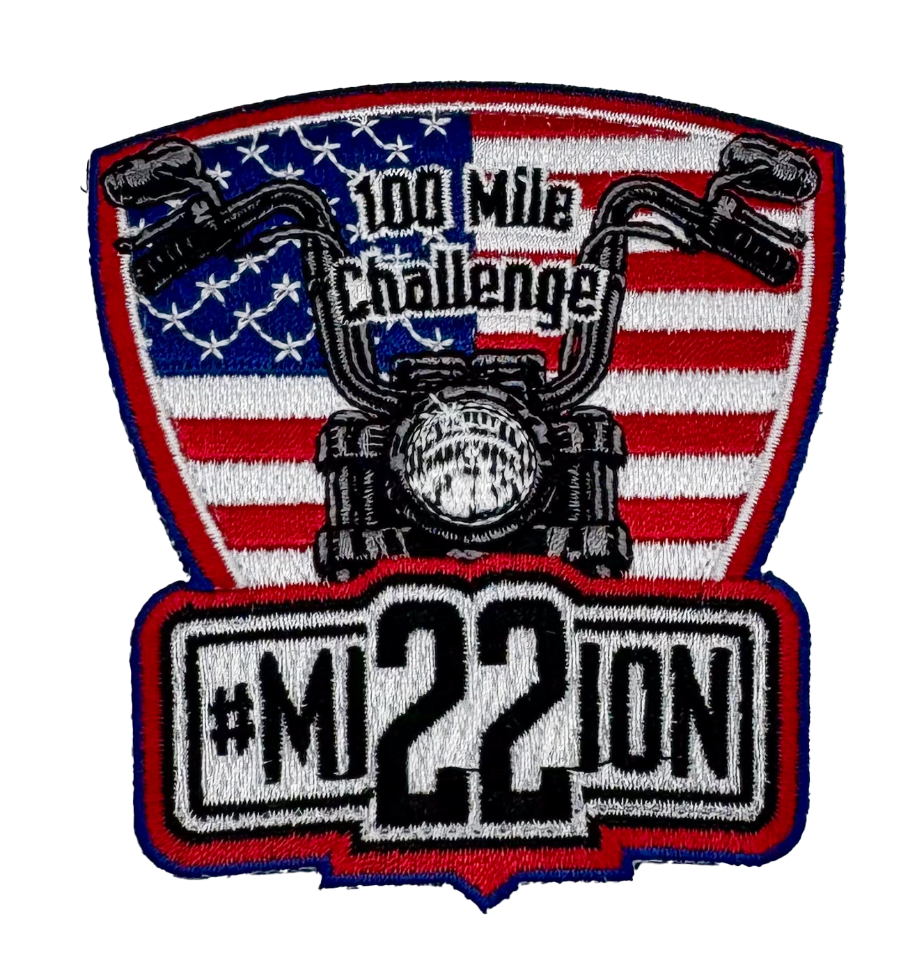 100 Mile Motorcycle Challenge Patch