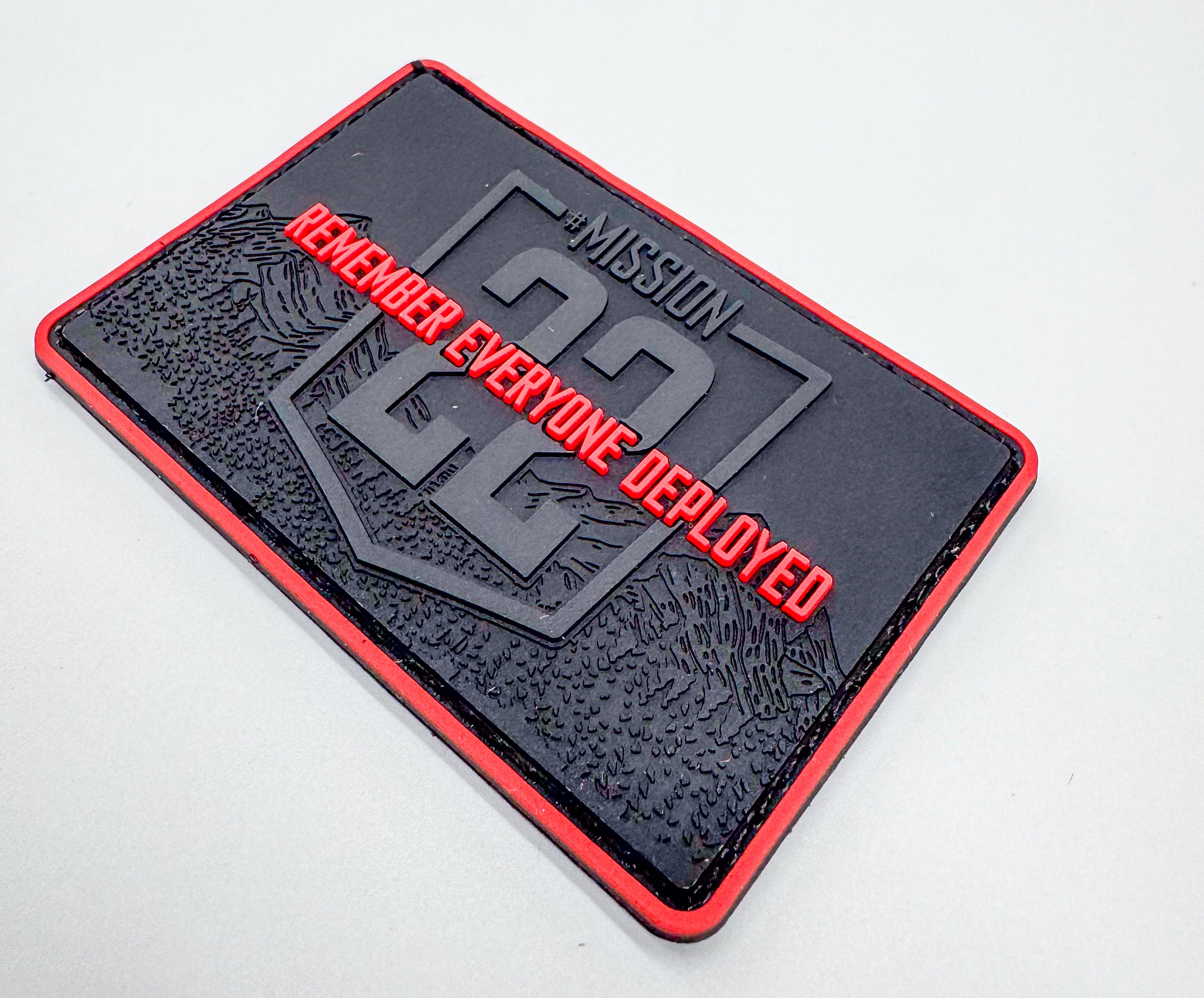 Mission 22 Red Friday PVC Patch