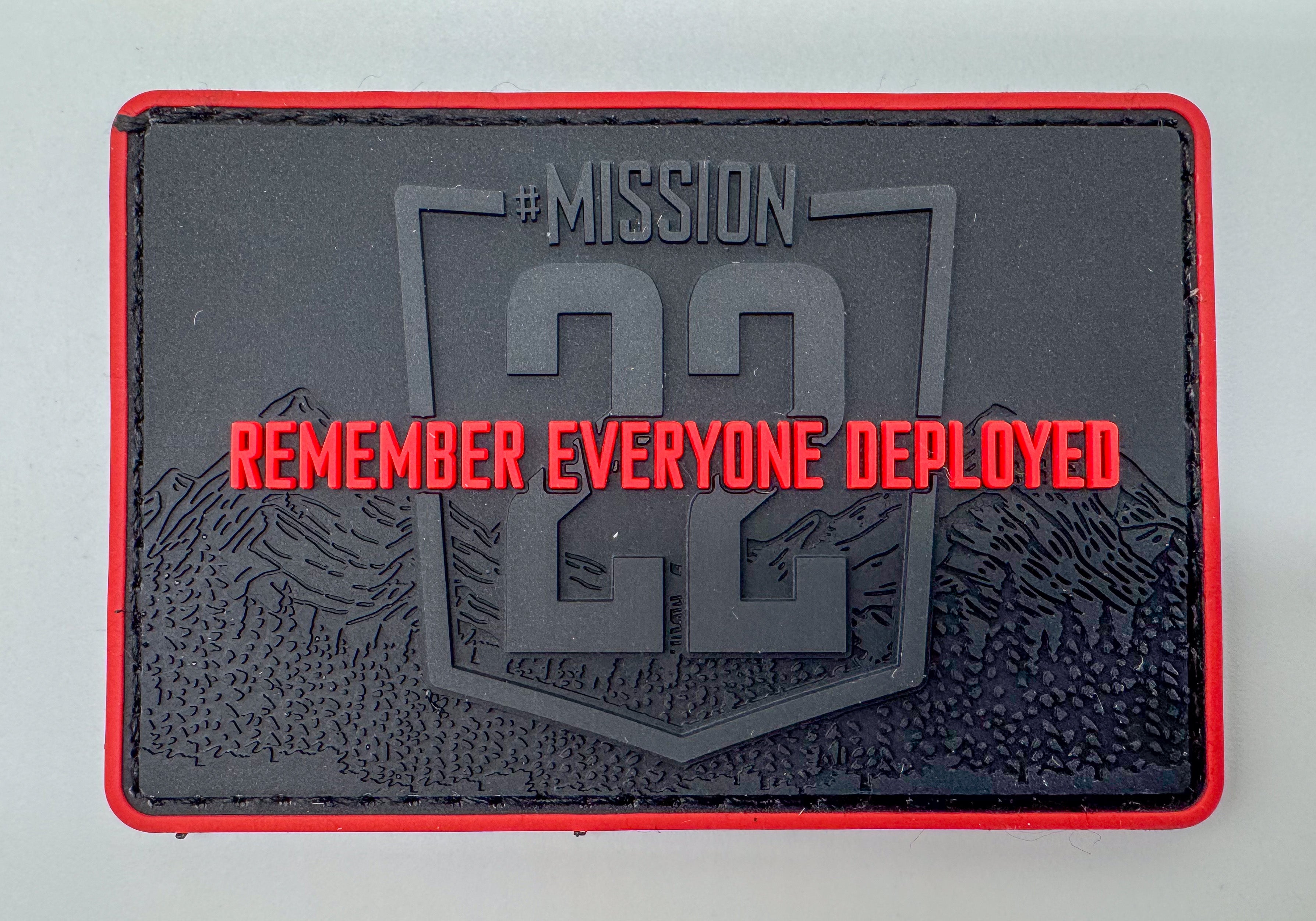 Mission 22 Red Friday PVC Patch