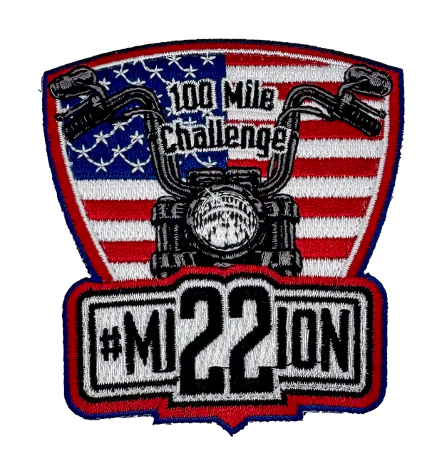 100 Mile Motorcycle Challenge Patch