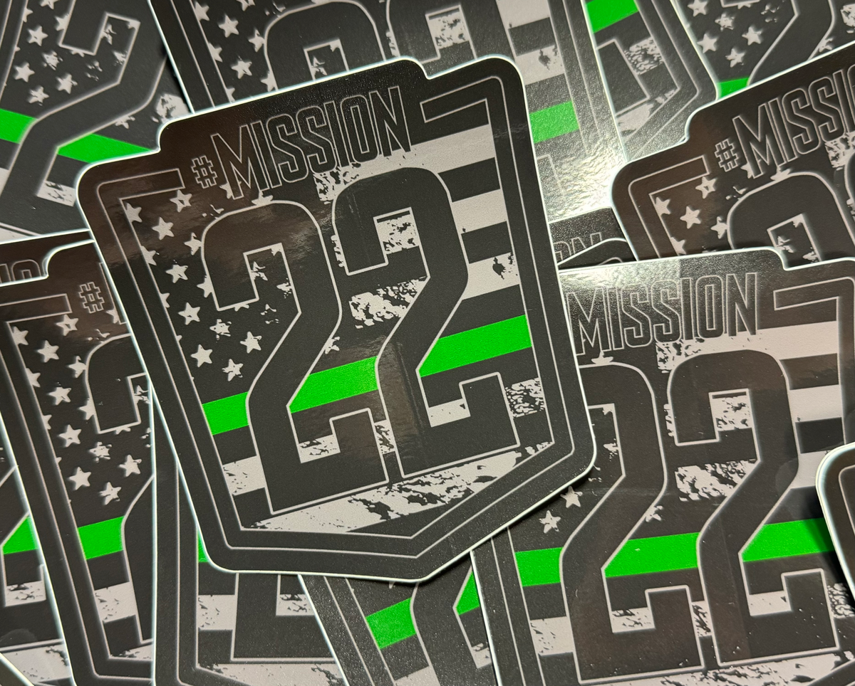 Thin Green Line Decal – Mission 22
