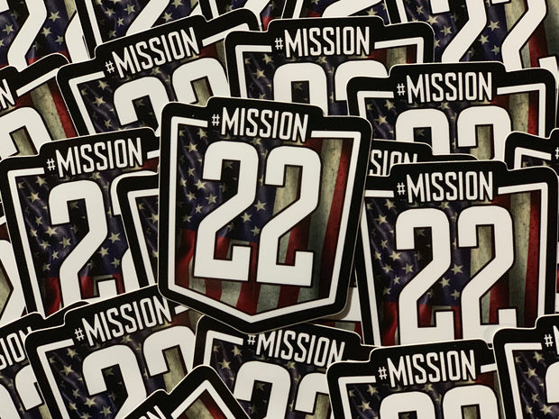 Mission 22 Flag Decal